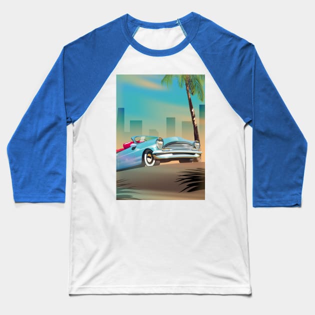 Sunset Baseball T-Shirt by nickemporium1